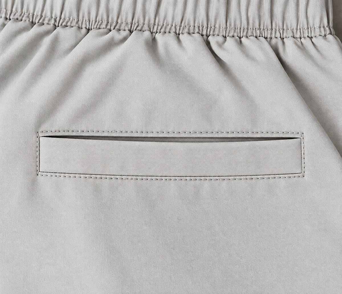 Fold Stretch Trouser — Chalk White