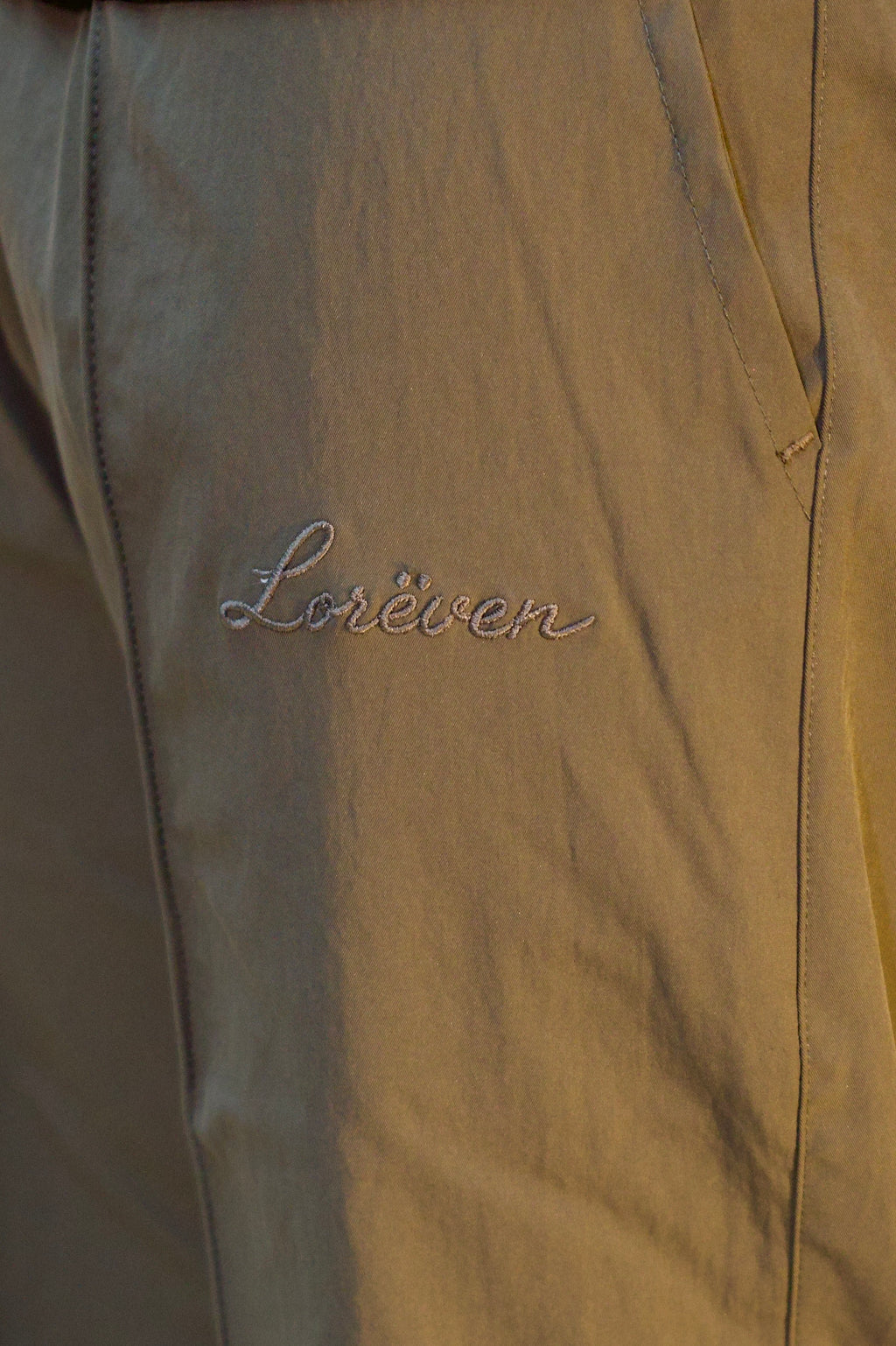 Fold Stretch Trouser — Mouse Brown