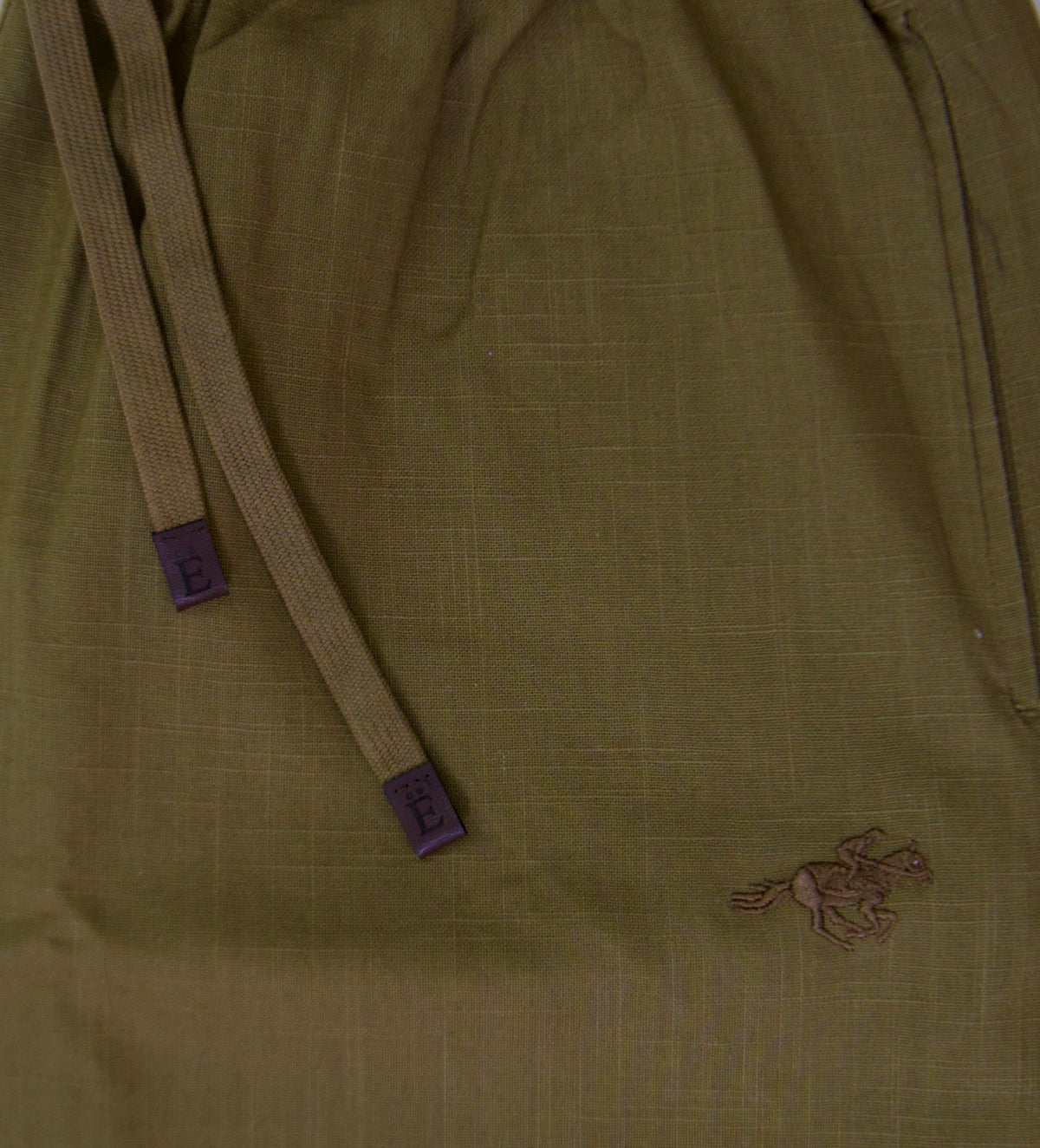 Linen Cotton Trouser — Tobacco Brown
